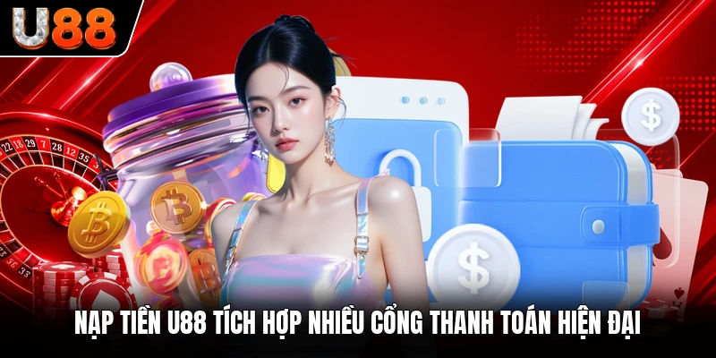 Nạp tiền U88 tích hợp nhiều cổng thanh toán hiện đại